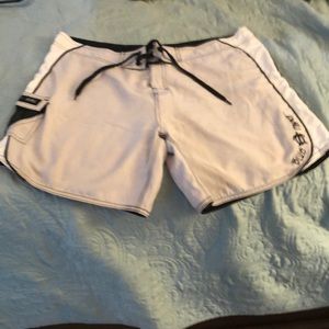 Blue Planet Grey & white board shorts